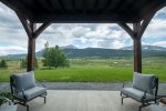 The lower level patio is the perfect conversation spot